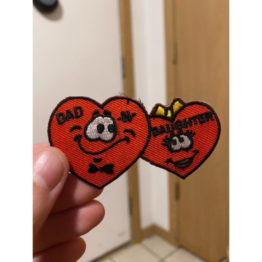 Dad And Daughter Heart Patch‎ Nurse Red Heart Vintage